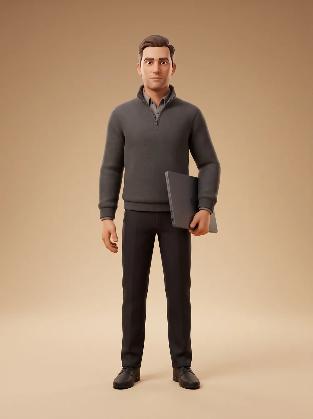 Illustrated portrait of Arjun, the Security worker