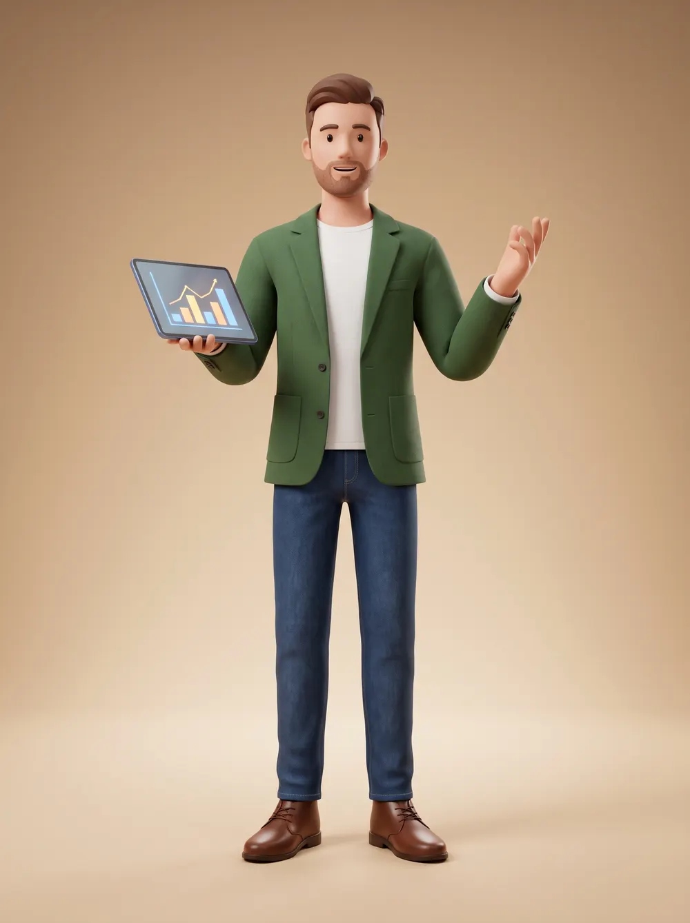 Illustrated portrait of Corey, the Marketing Lead worker